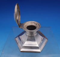 James Deakin and Sons English Estate Sterling Silver Inkwell 6-Sided Base #7284