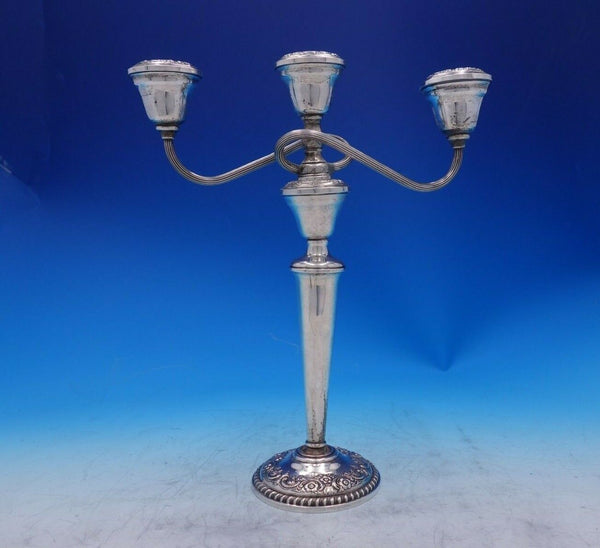 Radiant Rose by International Sterling Silver Candelabra 3-Light #N284 (#3888)