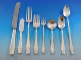 Hampton by Alvin Sterling Silver Flatware Set for 12 Service 103 pieces