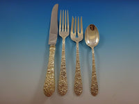 Bridal Bouquet by Alvin Sterling Silver Flatware Set For 12 Service 64 Pieces