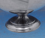 Shreve Sterling Silver Salt Dip Master #4242 2 1/4" Diameter Angular (#8948)