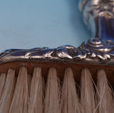 Lily by Whiting Sterling Silver Hat Brush w/Fat Handle #7071 6" x 3 1/4" (#9125)