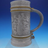 Applied Metals by Gorham Mug #11 Acid Etched Figurative 6 1/2" (#4143) Rare!