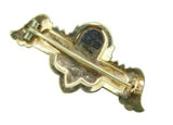 Gold Filled Victorian Genuine Natural Agate Stone Cameo Pin (#J1019)