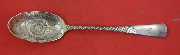 Colonial by Gorham Sterling Silver Berry Spoon w/sunflower 8 1/4"