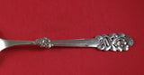 A. Halberstadt Danish Sterling Silver Waffle Server Pierced with Flowers 11 1/8"