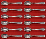 Continental by Georg Jensen Sterling Silver Mocha Spoon #035 Set of 12pcs 3 7/8"
