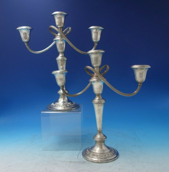 Strasbourg by Gorham Sterling Silver Candelabra Pair 3-Light #1130 (#5873)
