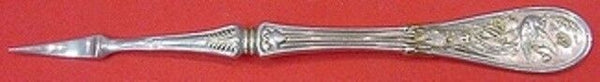 Japanese by Tiffany & Co. Sterling Silver Nut Pick with Gold Foliage 4 7/8"