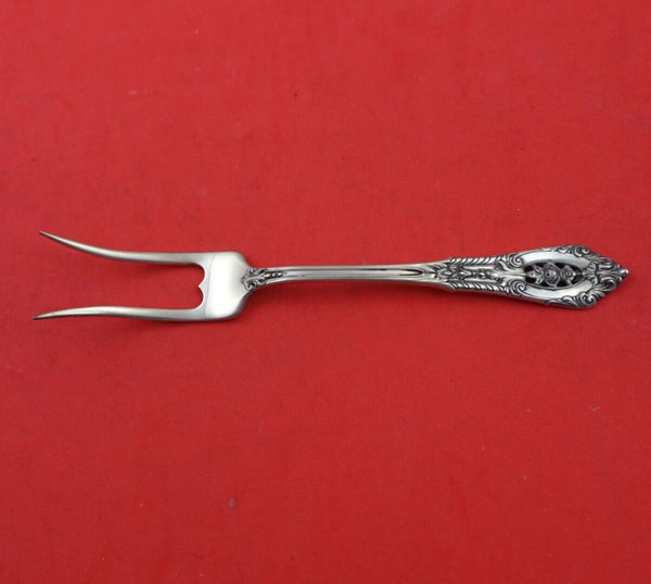 Rose Point by Wallace Sterling Silver English Server Splayed Tines Orig 6 7/8"