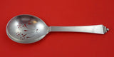 Pyramid by Georg Jensen Sterling Silver Pea Spoon Pierced with Flowers 8 1/4"