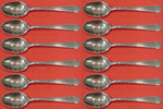 William and Mary by Lunt Sterling Silver Teaspoon Set 12 pieces 6"
