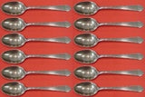 William and Mary by Lunt Sterling Silver Teaspoon Set 12 pieces 6"