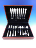 William & Mary by Lunt Sterling Silver Flatware Set 8 Place Size Service 48 Pcs