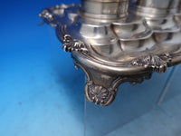 English Georgian Sterling Silver Inkwell on Tray London 1829 Joseph Argell #7315