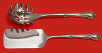 Delacourt by Lunt Sterling Silver Italian Pasta Server Set 2pc HHWS  Custom Made