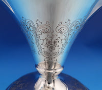 Graff Washbourne and Dunn Sterling Silver Vase #4887/47 12" x 9 1/4" (#7494)