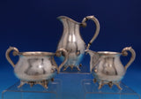 Grape by Grann and Laglye Danish Sterling Silver Sugar Creamer Pitcher 3pc #7501