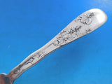 Lap Over Edge Acid Etched by Tiffany Sterling Dinner Fork Ivy Leaves Bug 7 7/8"