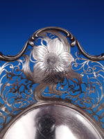 Roger Williams Sterling Silver Fruit Bowl Floral Pierced Chased #768S (#8222)
