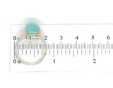 18k White Gold 5.73 Carat Genuine Natural Chalcedony Ring Size 7.5 (#J7215)