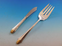 Edgemont Gold by Gorham Sterling Silver Flatware Set For 12 Service 54 Pieces