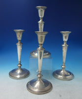 Graff Washbourne and Dunn Sterling Silver Candlestick Set 4pc Reproduction #5404