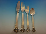 Monica by Cohr Danish Sterling Silver Flatware Set For 12 Service 113 Pcs