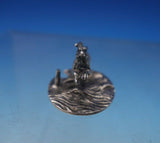 English .800 Silver Place Card Holder Rabbit Figural 3/4" x 1 3/8" x 1" (#5269)