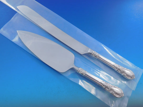 American Victorian by Lunt Sterling Silver Wedding Cake Set Server 2pc Custom HH
