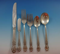 Brocade by International Sterling Silver Flatware Set For 8 Service 50 Pieces