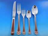 Talisman Sienna Brown Christofle Silverplate Flatware Service Set 60 pcs Dinner