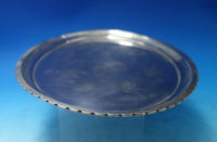 Chinese Sterling Silver Serving Plate with Chrysanthemum Bird Dragonfly (#6194)