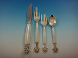 Acanthus by Georg Jensen Sterling Silver Flatware Set 12 Service 93 Pcs Dinner