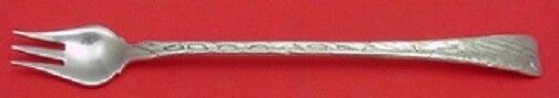 Lap Over Edge Acid Etched By Tiffany Sterling Cocktail Fork w/ Scallop 6 1/8"