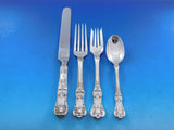 English King by Tiffany & Co Sterling Silver Flatware Set 12 Service 84 pieces