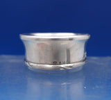 .800 Silver Salt Dip with Removable Glass Liner 2" x 1" (#7394)