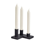 L'OBJET Cubisme Candle Holder Geometric Black Traditional Contemporary - CO103