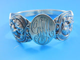 Cupid Sunbeams by Unger Sterling Silver Napkin Ring  1 7/8" x 1 7/8"  original