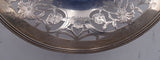 JE Caldwell Sterling Silver Fruit Basket with Swing Handle Daisy Flowers (#8415)