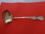 Floral by Wallace Plate Silverplate GW Soup Ladle 12"