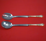 America Victorian by Lunt Sterling Silver Salad Serving Set Modern Custom 2pc