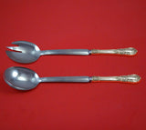 America Victorian by Lunt Sterling Silver Salad Serving Set Modern Custom 2pc
