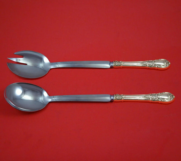America Victorian by Lunt Sterling Silver Salad Serving Set Modern Custom 2pc