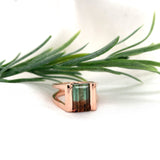 14k Rose Gold Custom Bi-Color Genuine Natural Tourmaline Ring Harry Roa (#J7311)
