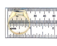 10k Yellow Gold Genuine Natural Black Onyx and Diamond Men's Ring (#J6538)