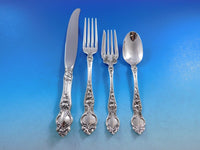 Violet by Wallace Sterling Silver Flatware Service for 12 Set 60 pcs no monogram