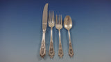 Rose Point by Wallace Sterling Silver Flatware Set For 8 Service 56 Pieces