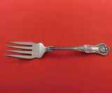 Kings by Wallace Sterling Silver Cold Meat Fork 8 3/8" Serving Antique