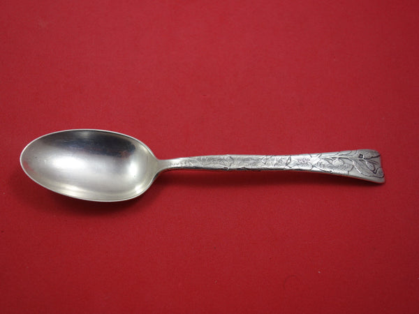 Lap Over Acid Etched by Tiffany & Co. Sterling Silver Teaspoon w/Tea Plant 6"
